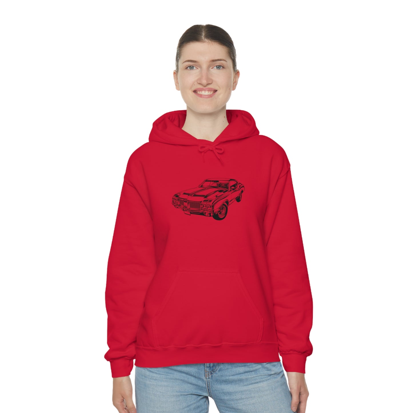 Vintage Car - Unisex Heavy Blend™ Hooded Sweatshirt
