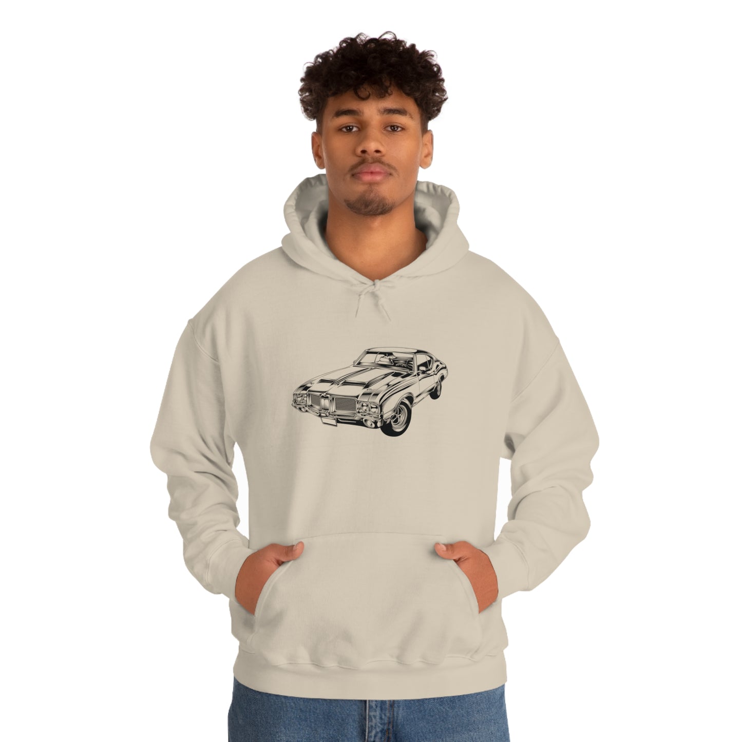 Vintage Car - Unisex Heavy Blend™ Hooded Sweatshirt