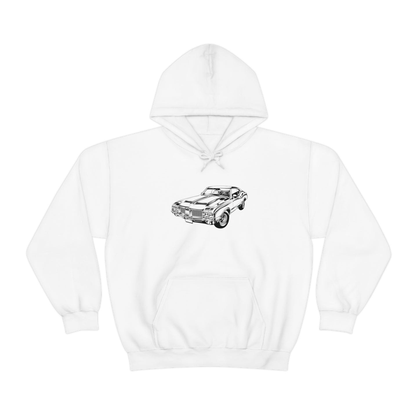 Vintage Car - Unisex Heavy Blend™ Hooded Sweatshirt