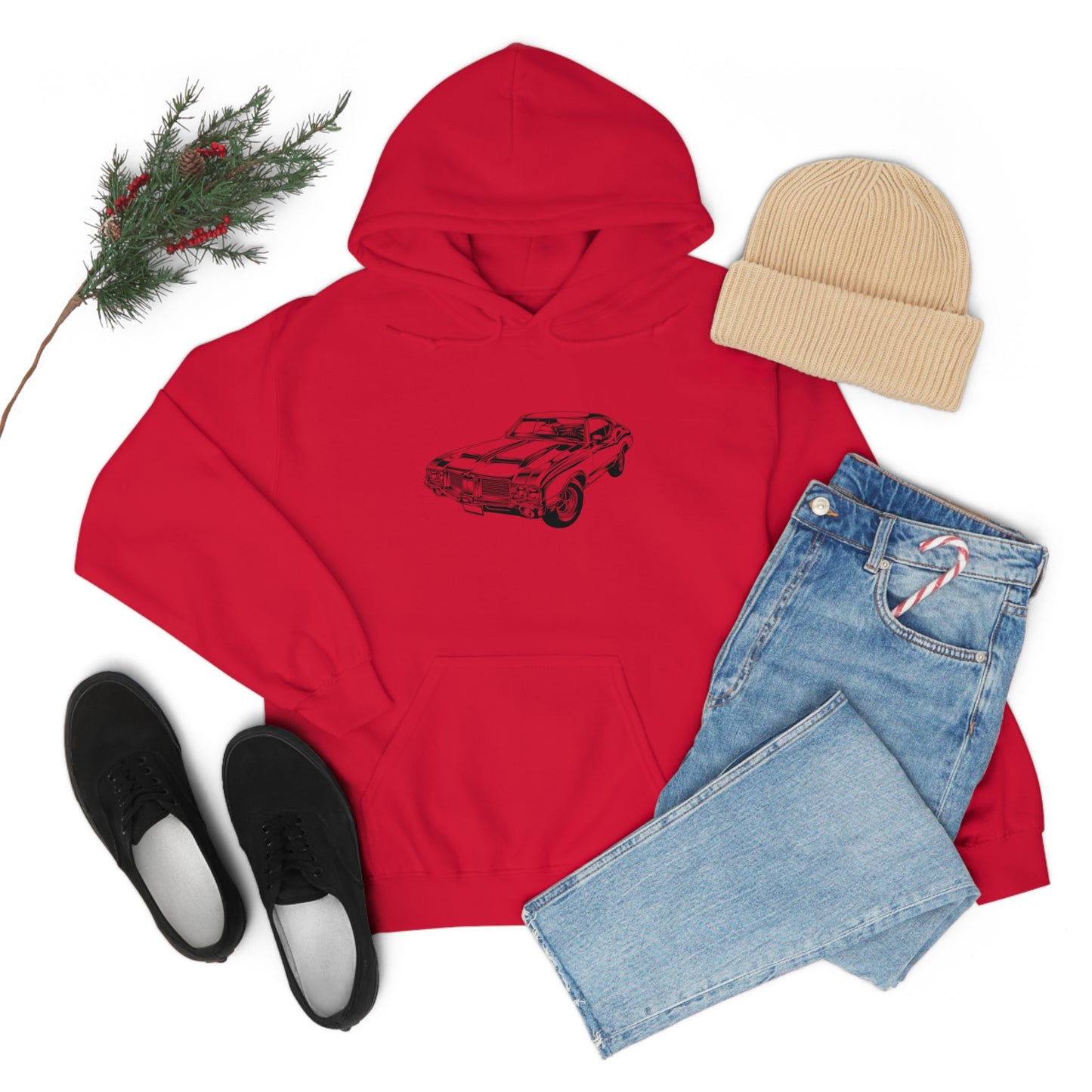 Vintage Car - Unisex Heavy Blend™ Hooded Sweatshirt