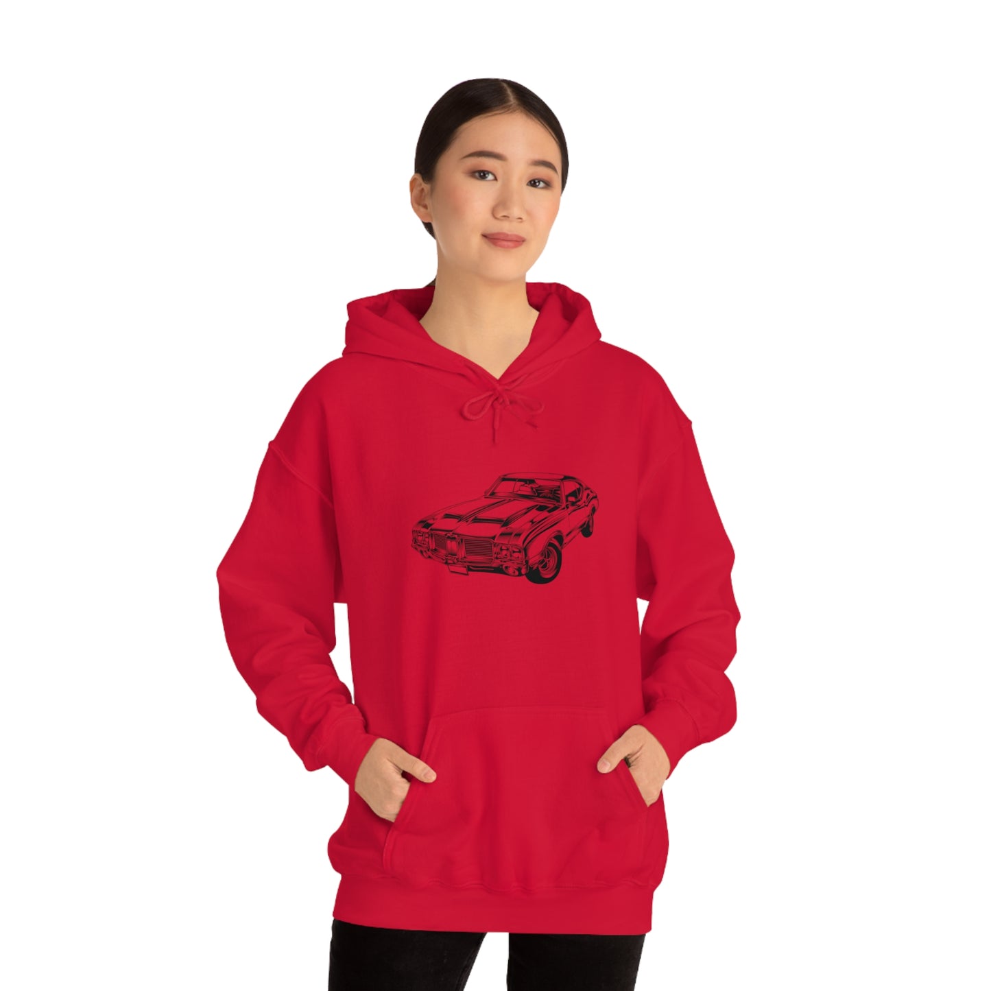Vintage Car - Unisex Heavy Blend™ Hooded Sweatshirt