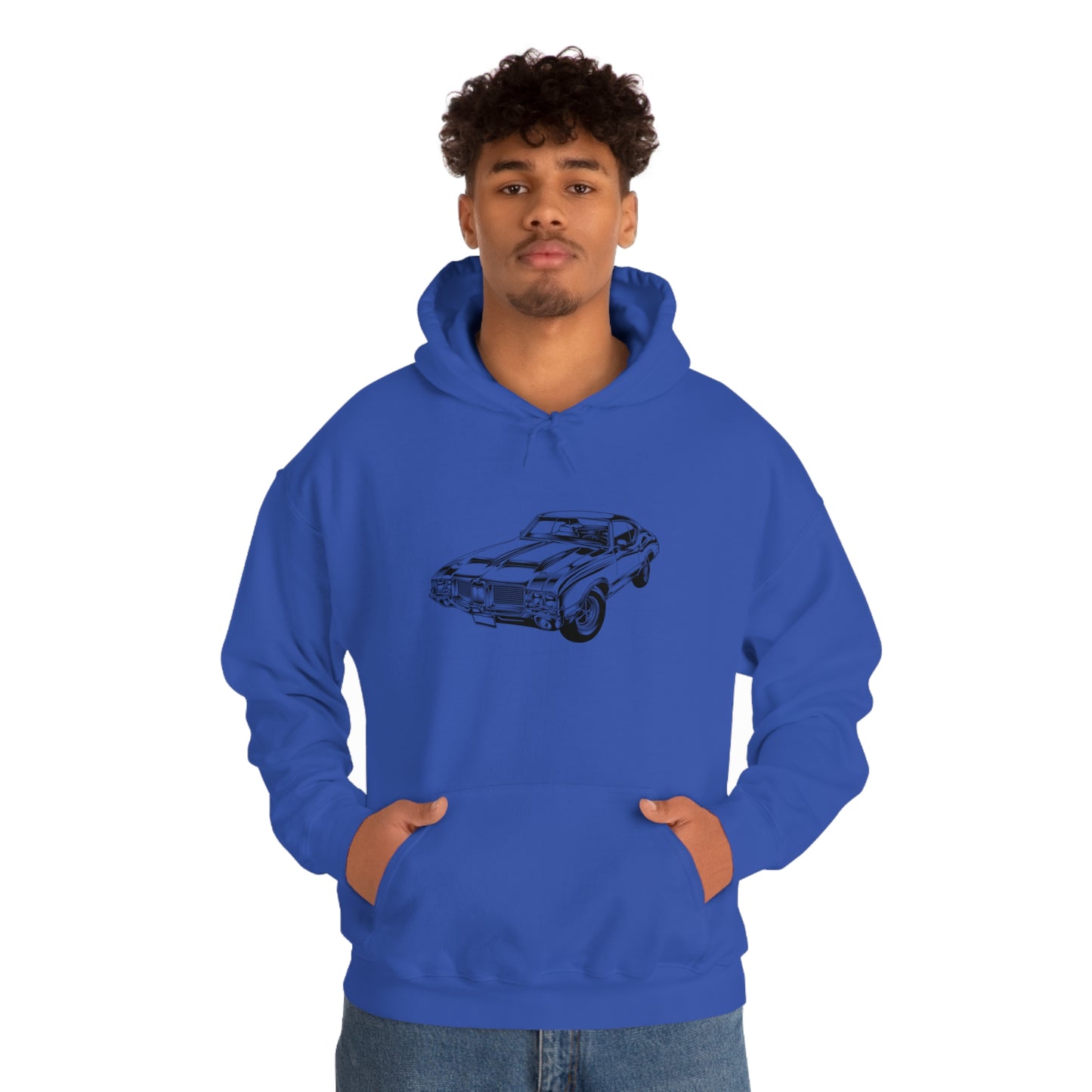 Vintage Car - Unisex Heavy Blend™ Hooded Sweatshirt