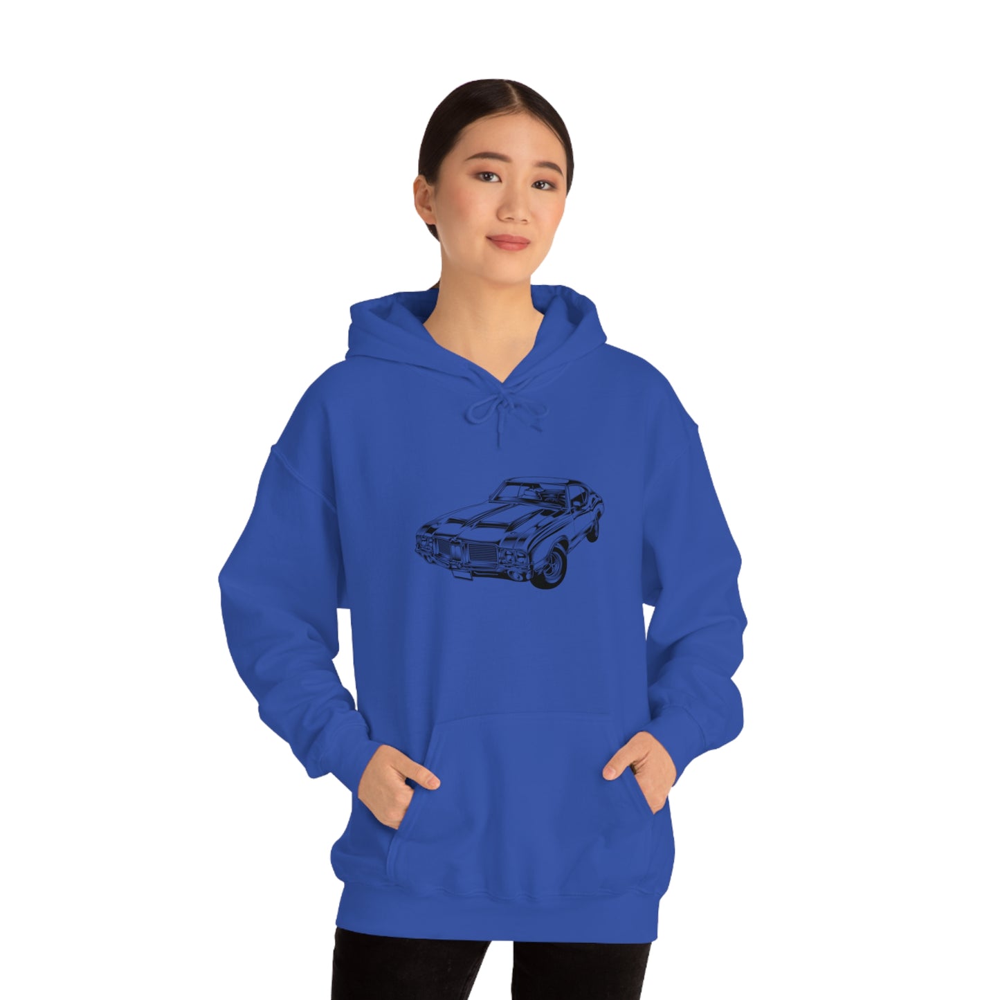 Vintage Car - Unisex Heavy Blend™ Hooded Sweatshirt