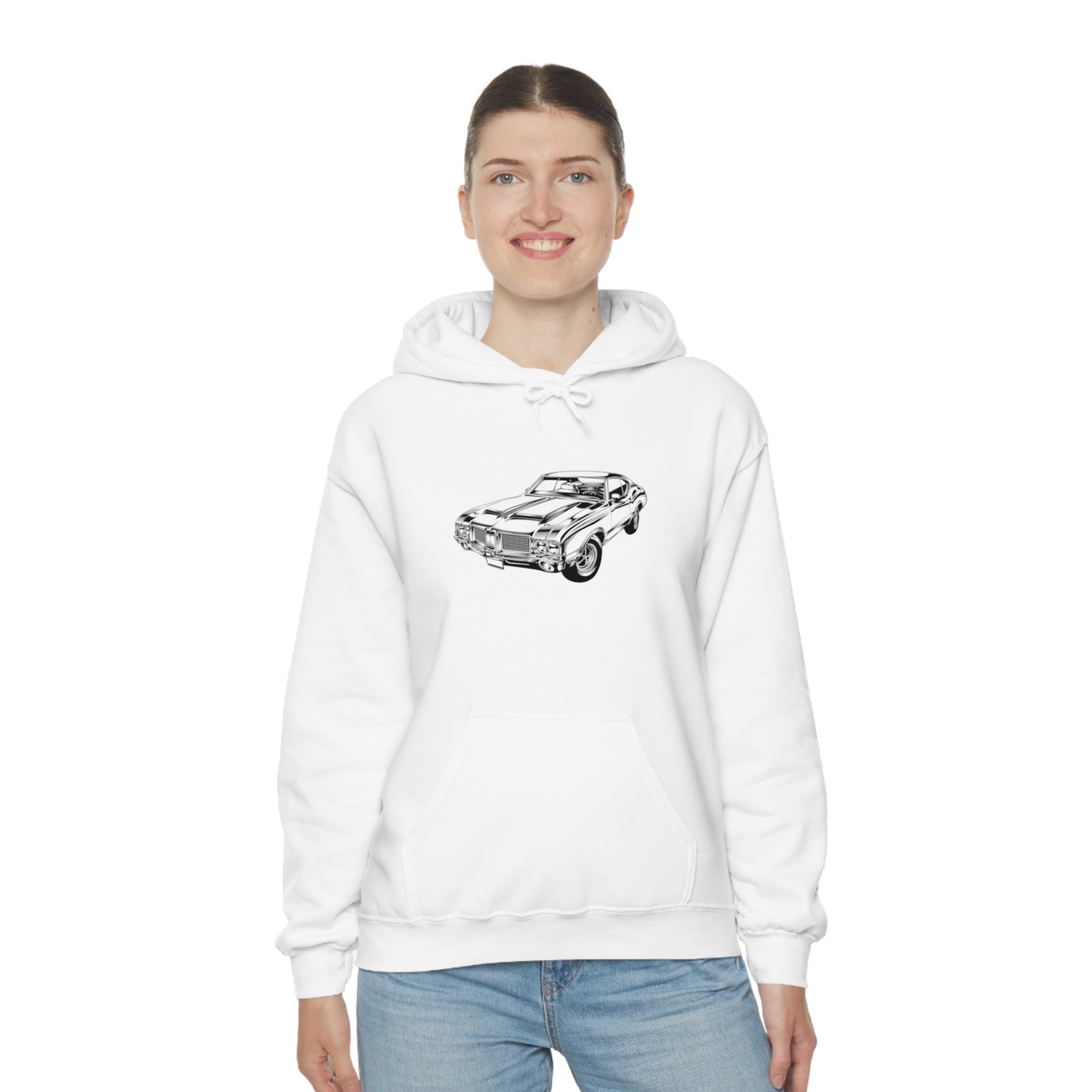 Vintage Car - Unisex Heavy Blend™ Hooded Sweatshirt