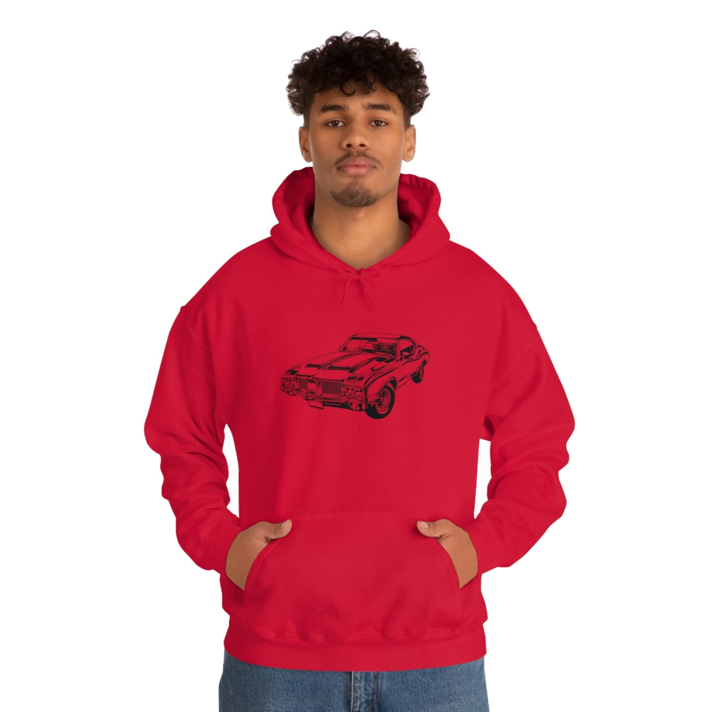 Vintage Car - Unisex Heavy Blend™ Hooded Sweatshirt