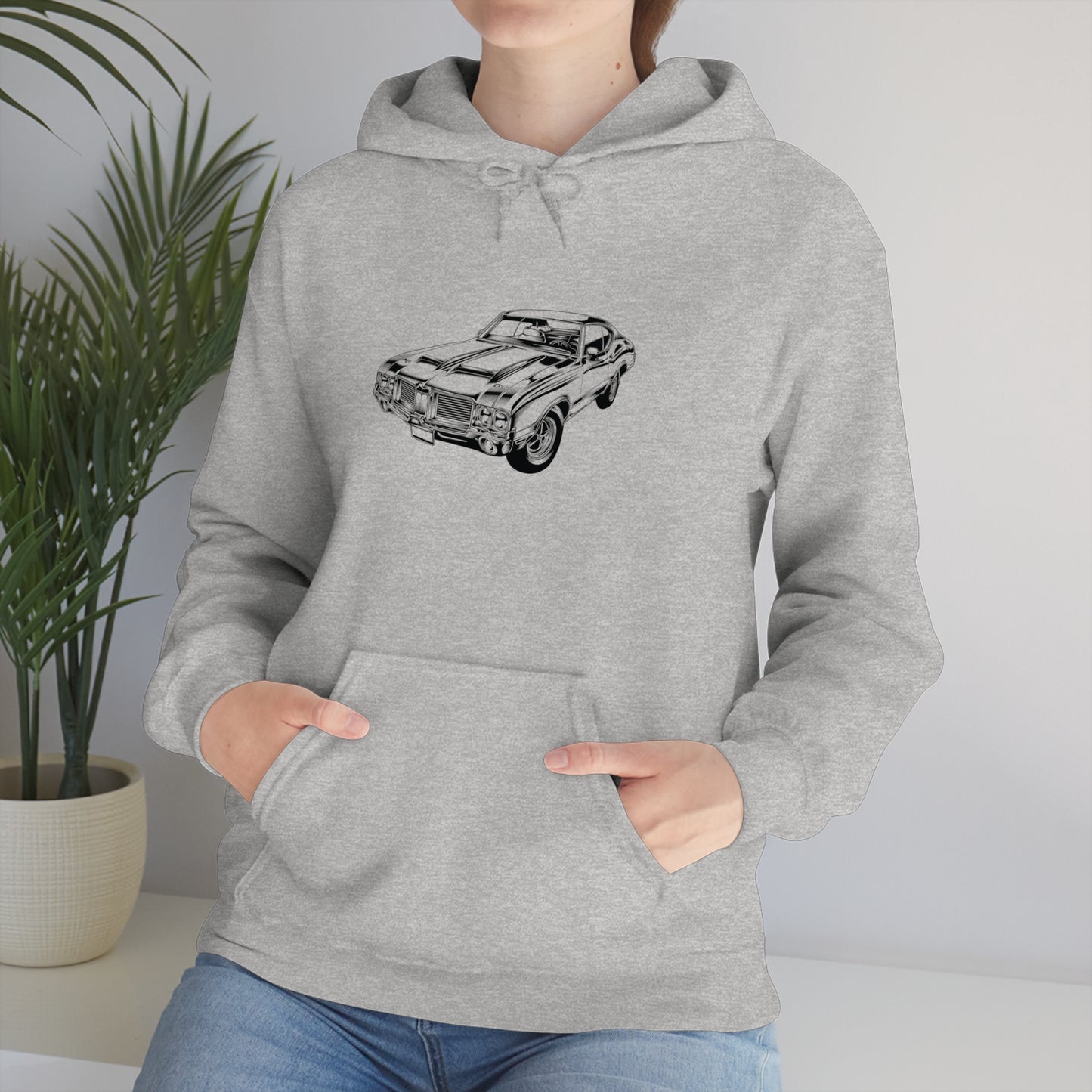 Vintage Car - Unisex Heavy Blend™ Hooded Sweatshirt