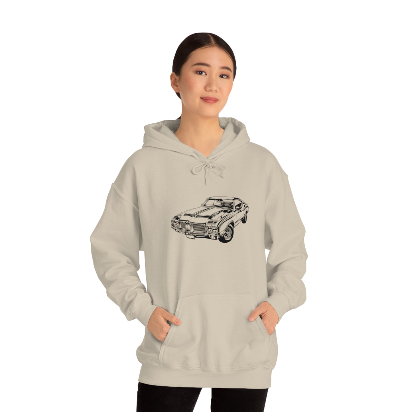 Vintage Car - Unisex Heavy Blend™ Hooded Sweatshirt