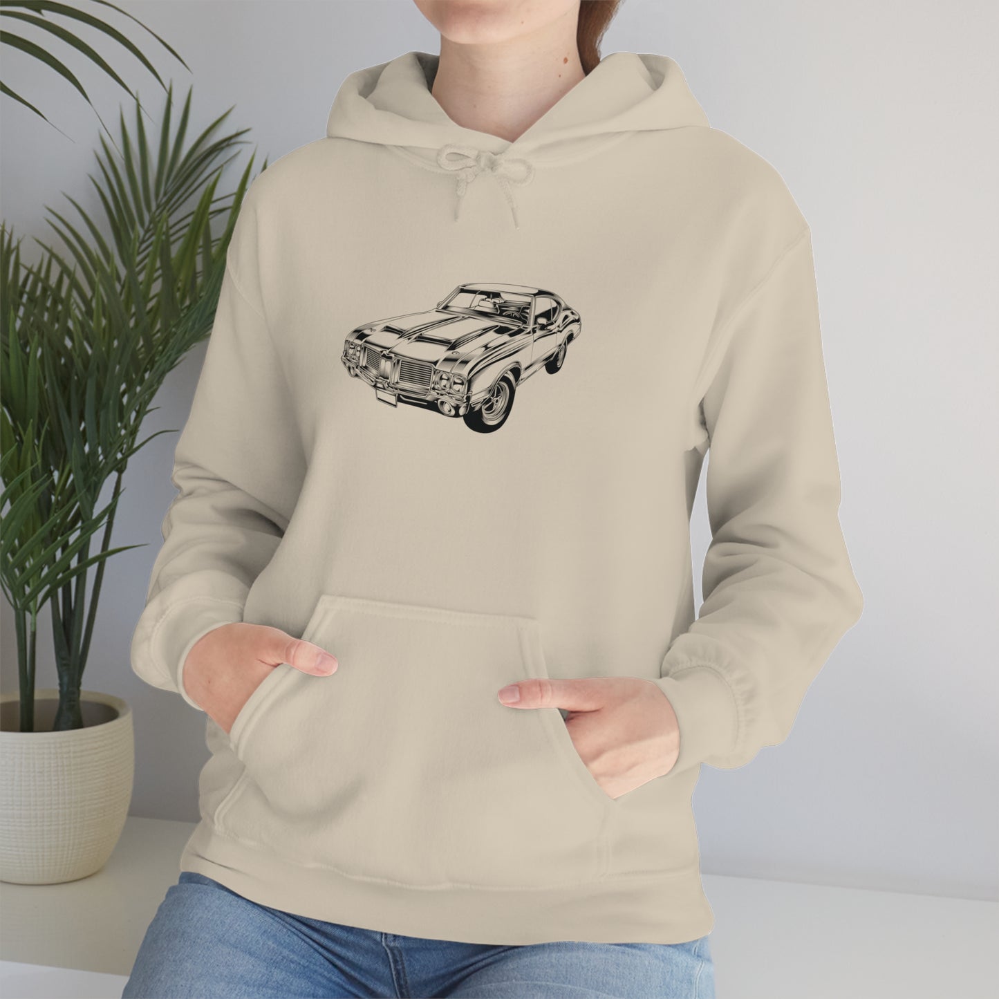 Vintage Car - Unisex Heavy Blend™ Hooded Sweatshirt