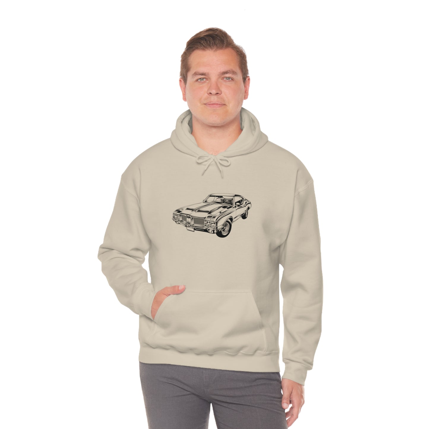 Vintage Car - Unisex Heavy Blend™ Hooded Sweatshirt