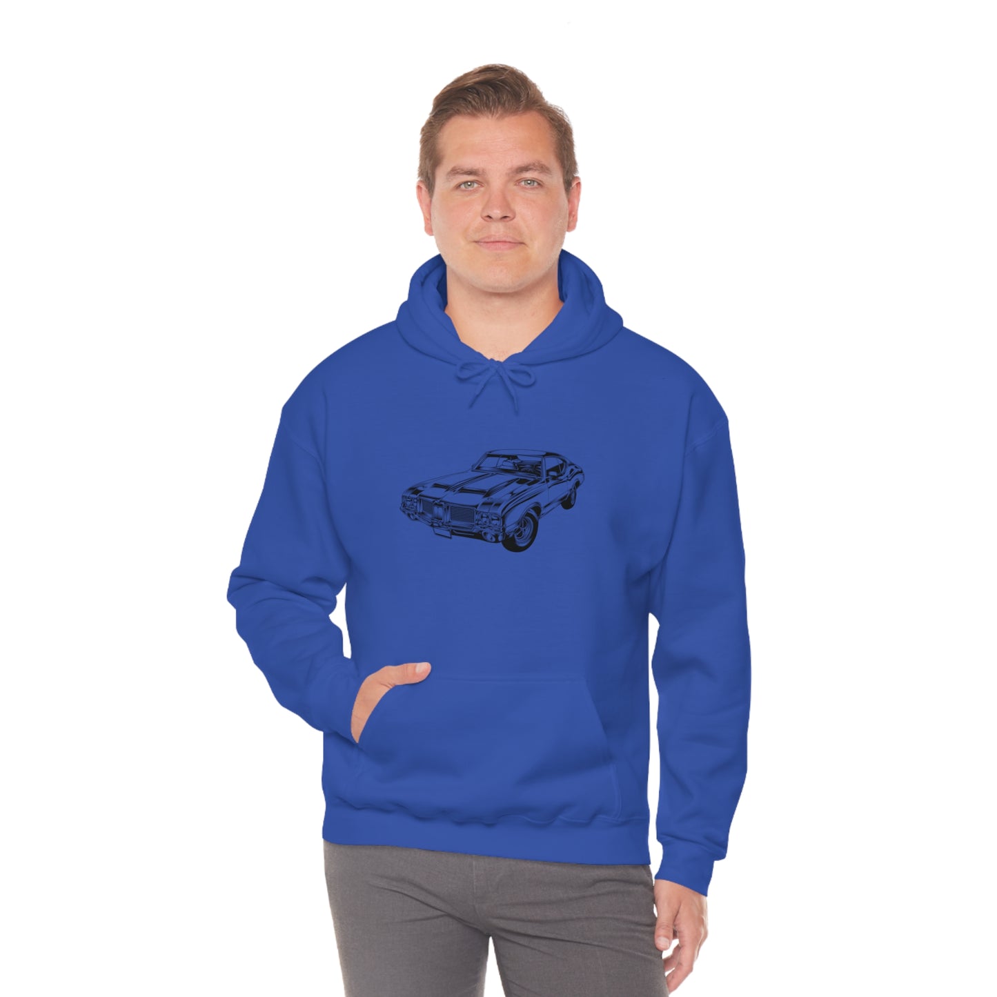 Vintage Car - Unisex Heavy Blend™ Hooded Sweatshirt