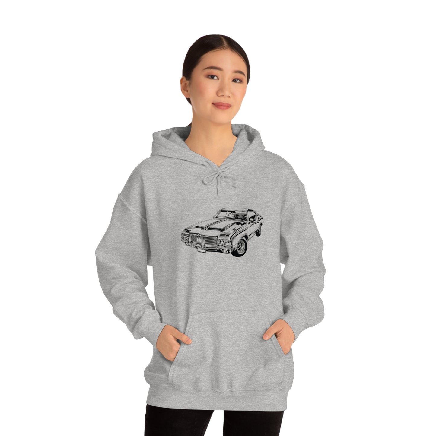 Vintage Car - Unisex Heavy Blend™ Hooded Sweatshirt