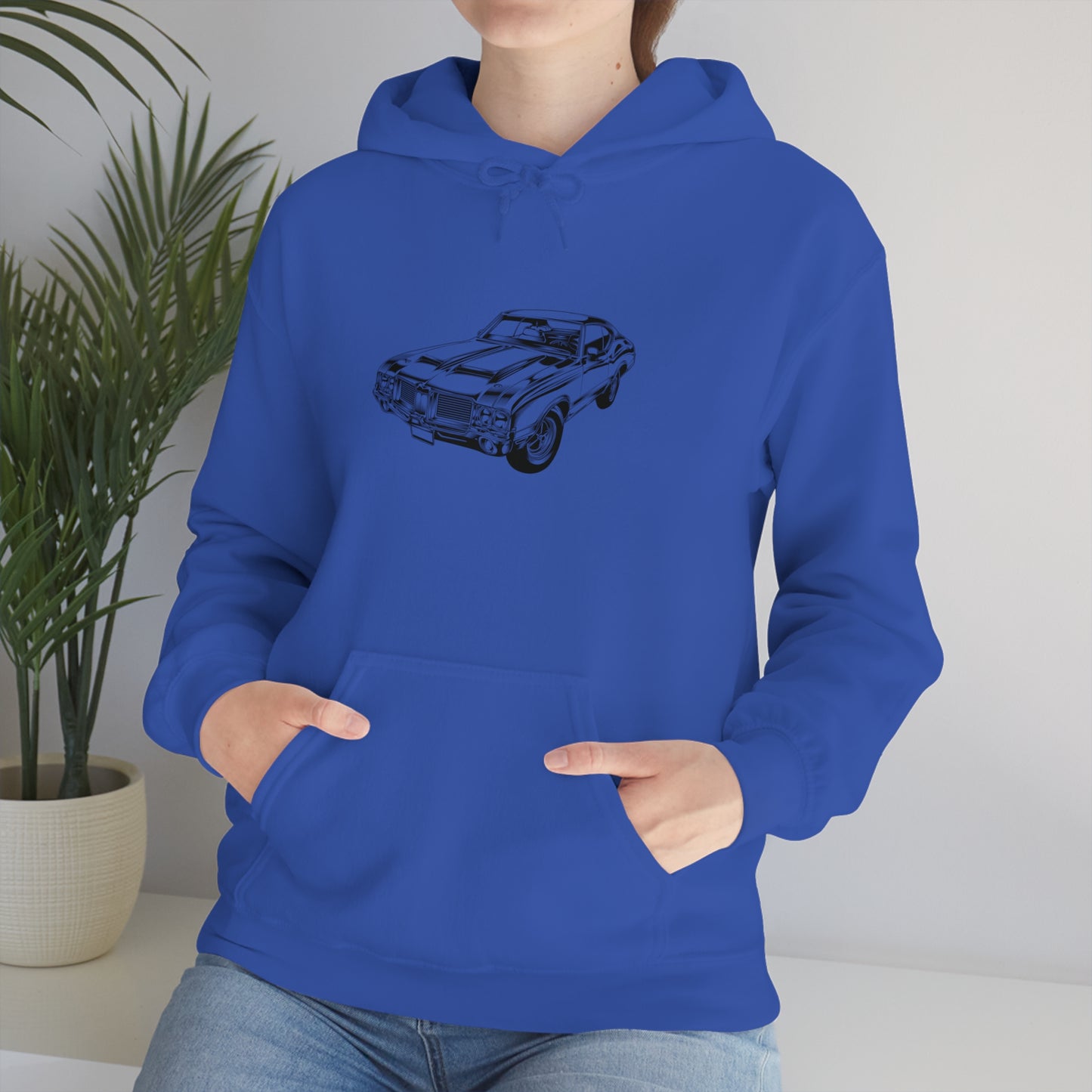 Vintage Car - Unisex Heavy Blend™ Hooded Sweatshirt