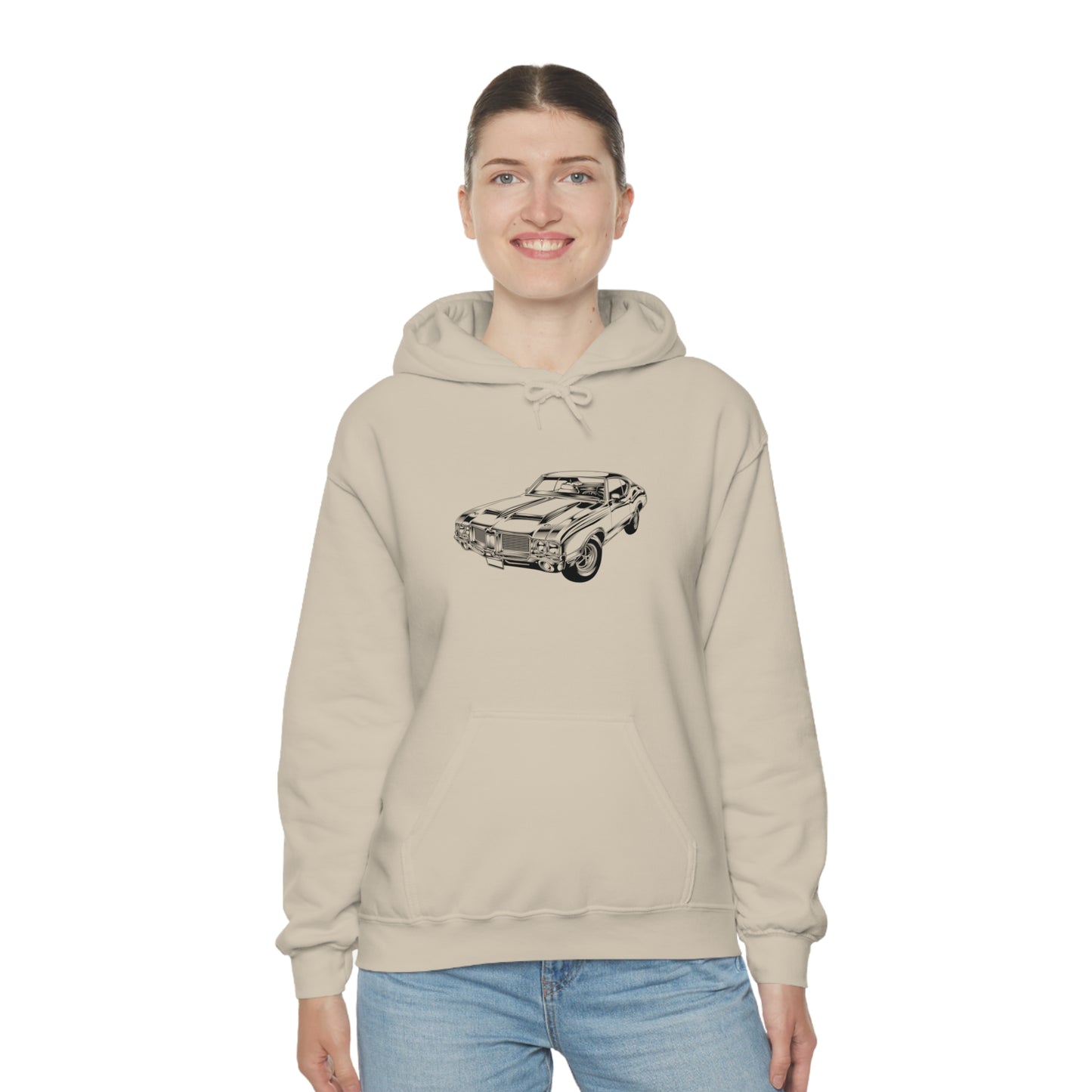Vintage Car - Unisex Heavy Blend™ Hooded Sweatshirt