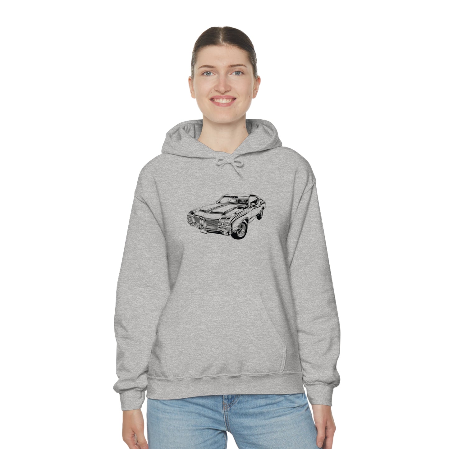 Vintage Car - Unisex Heavy Blend™ Hooded Sweatshirt