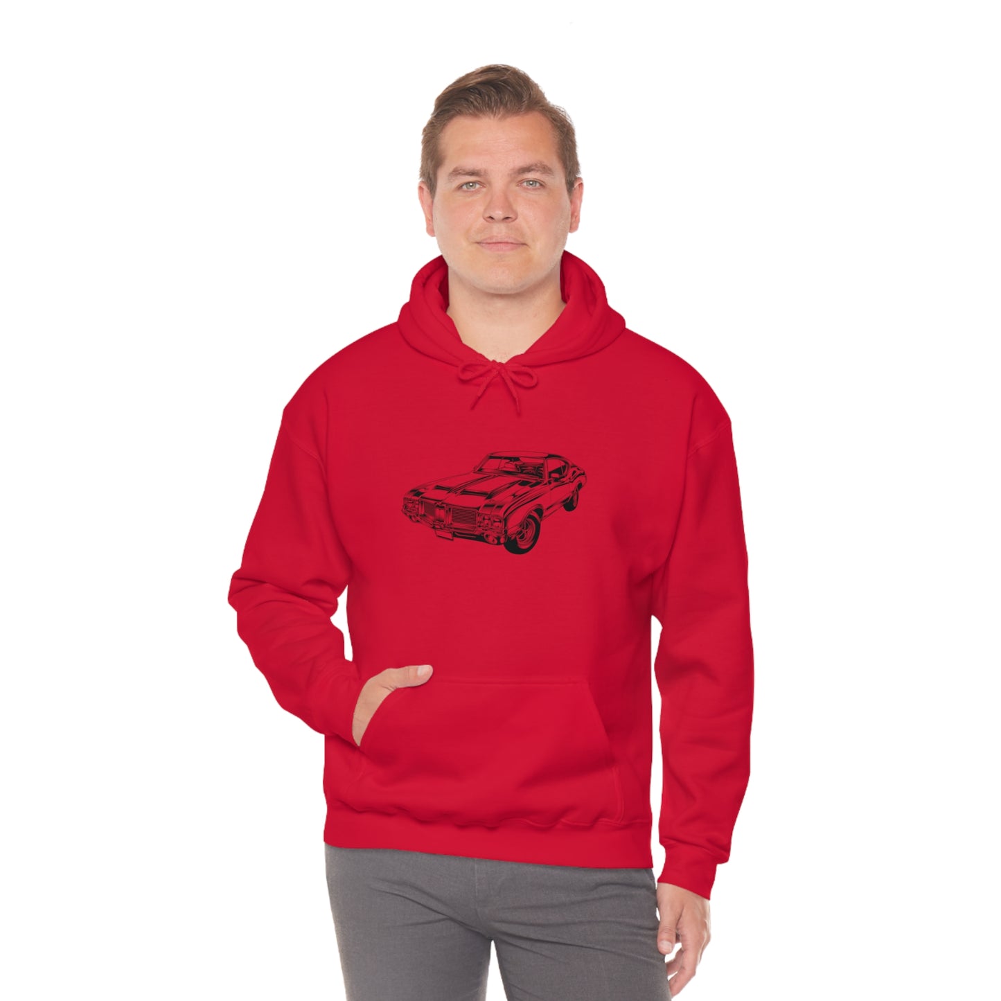 Vintage Car - Unisex Heavy Blend™ Hooded Sweatshirt