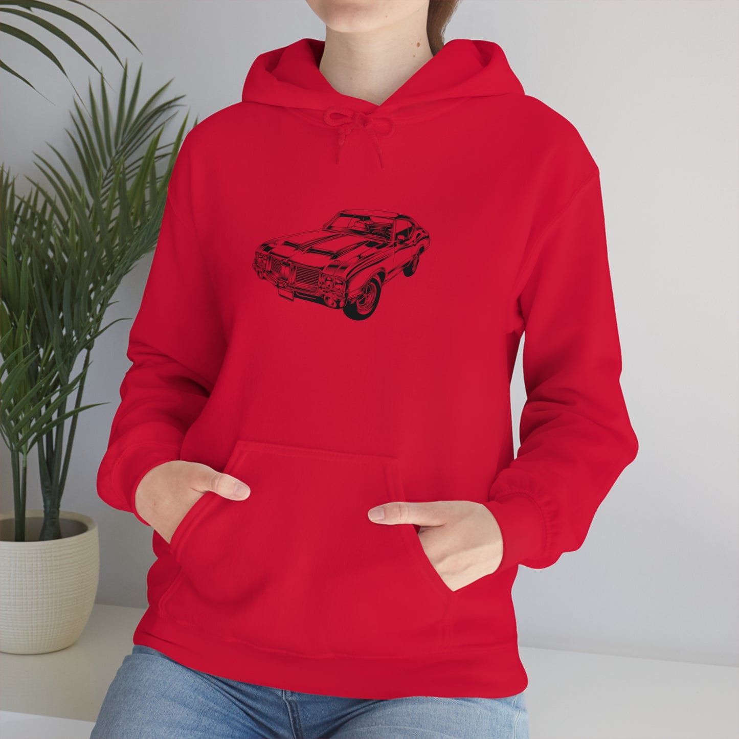 Vintage Car - Unisex Heavy Blend™ Hooded Sweatshirt