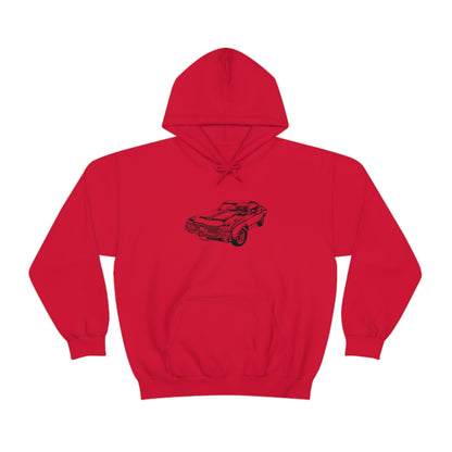 Vintage Car - Unisex Heavy Blend™ Hooded Sweatshirt