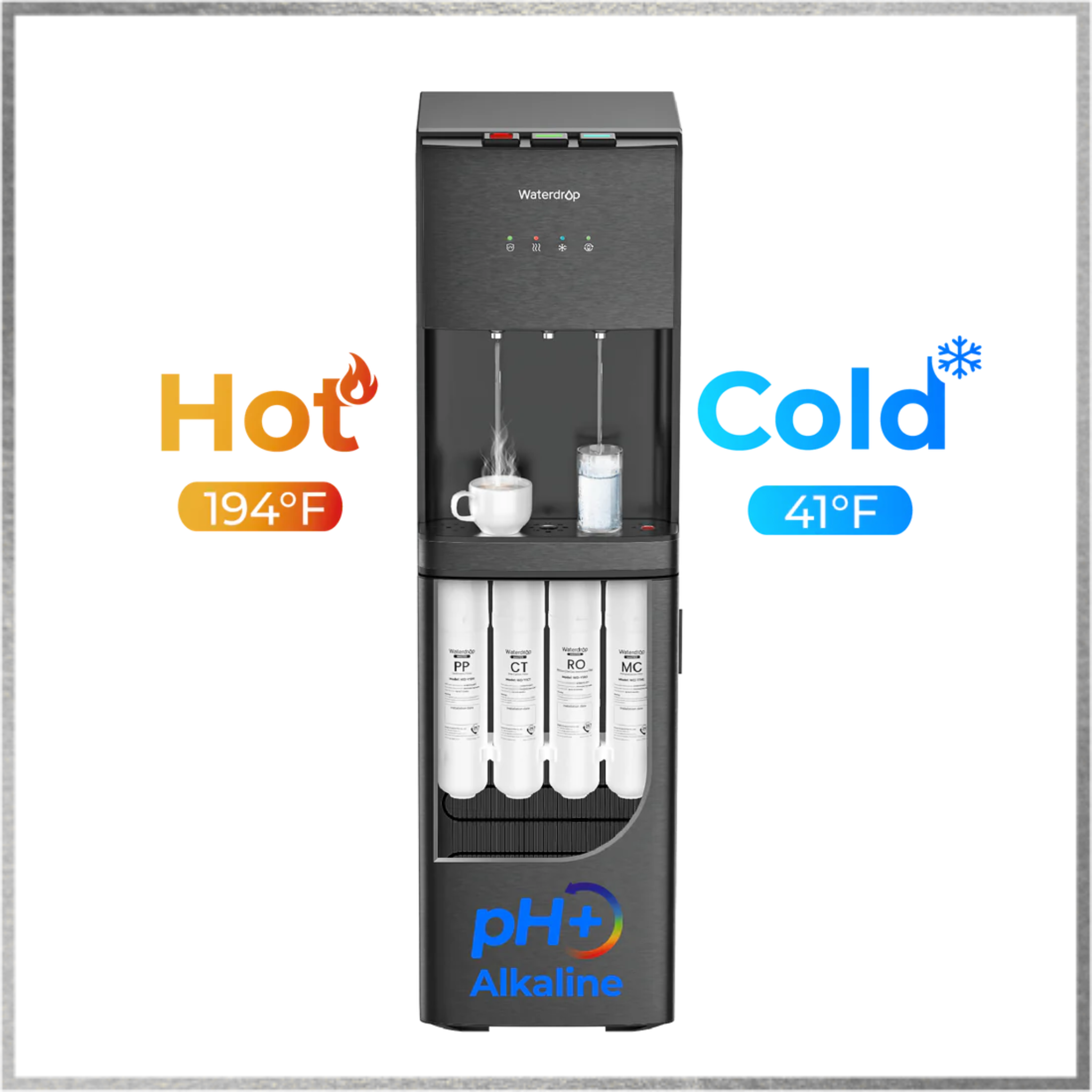 Waterdrop Y1CH Mineral Reverse Osmosis Bottleless Water Cooler - Thumbnail 4