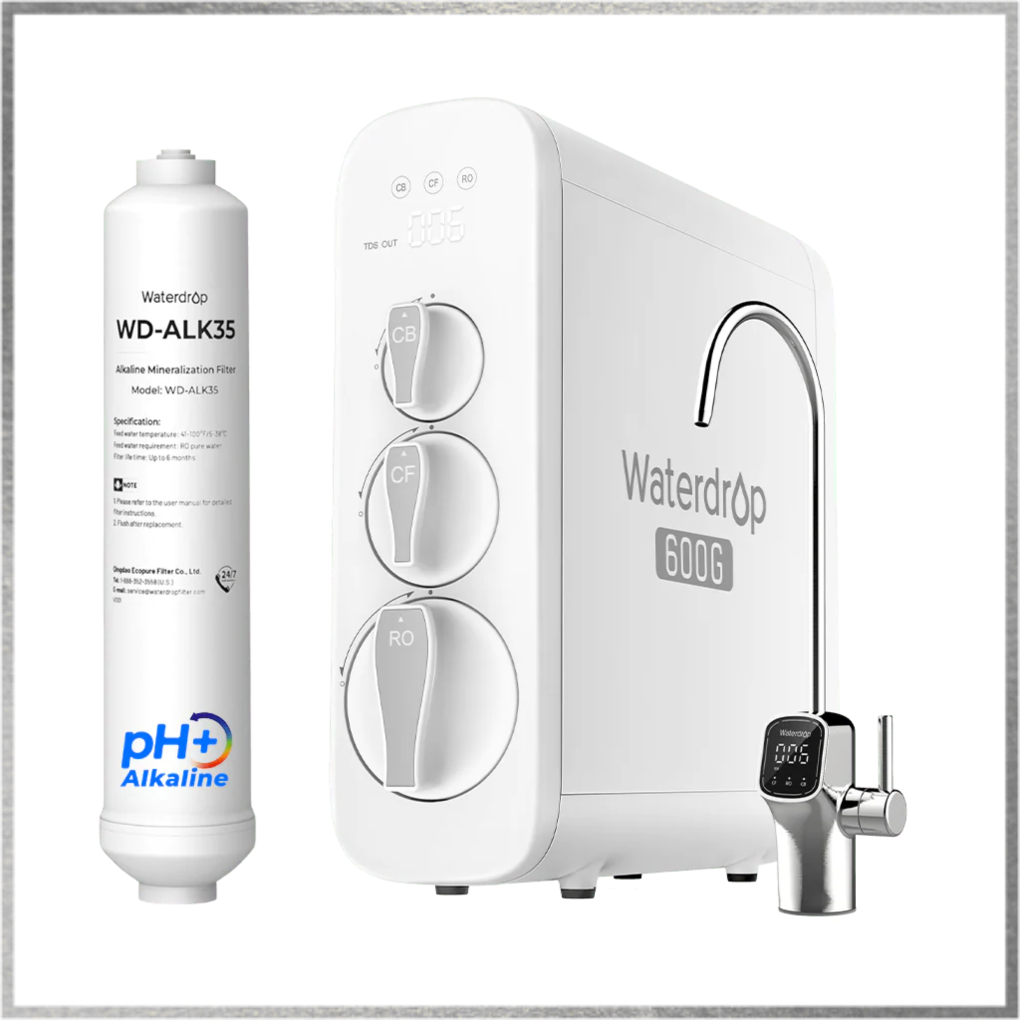 Waterdrop G3P600 Alkaline Reverse Osmosis System - Thumbnail 2