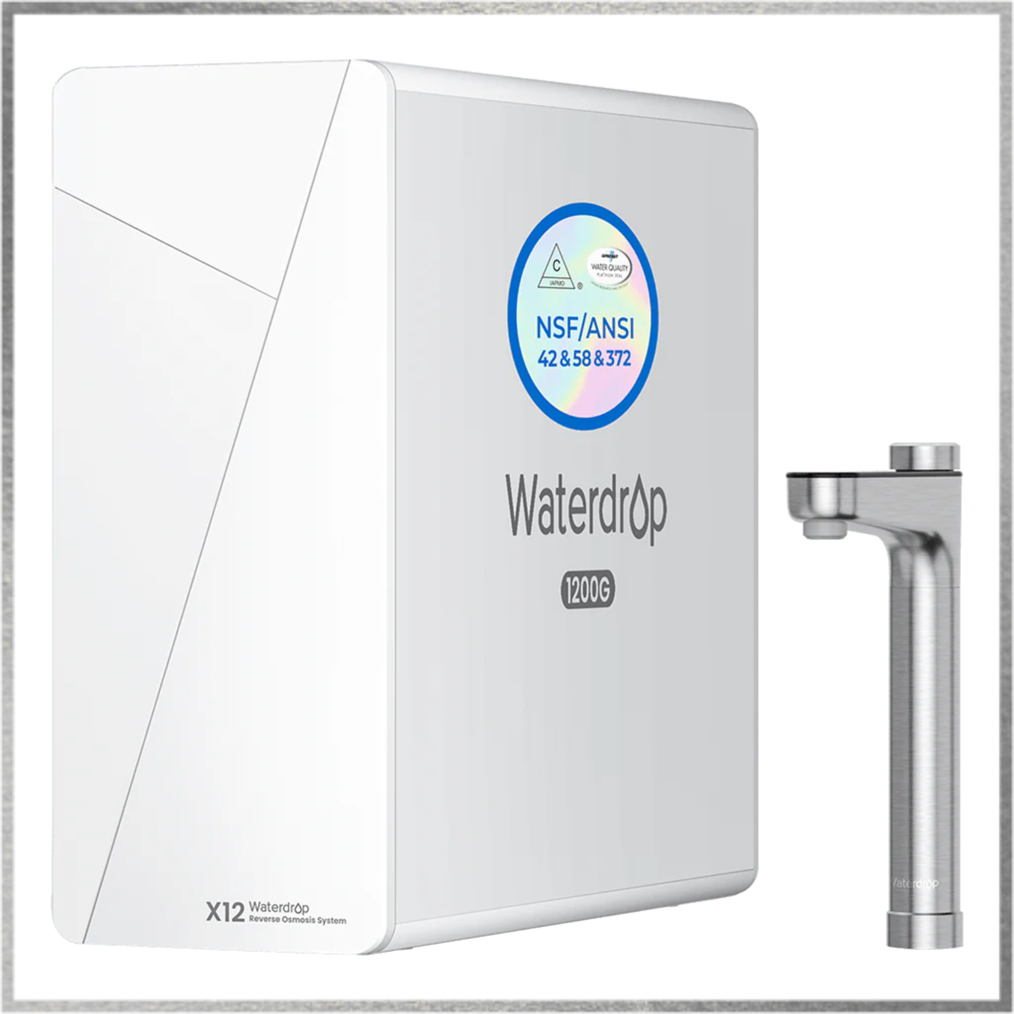 Waterdrop X Series Undersink Reverse Osmosis System, X12