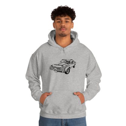 Vintage Car - Unisex Heavy Blend™ Hooded Sweatshirt