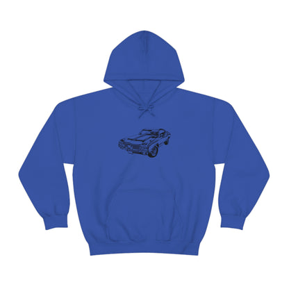 Vintage Car - Unisex Heavy Blend™ Hooded Sweatshirt